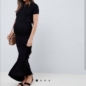 ASOS maternity/nursing maxi dress